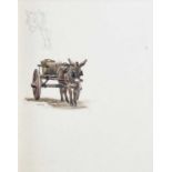 Manner of Newlyn School Donkey and Cart