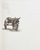 Manner of Newlyn School Donkey and Cart