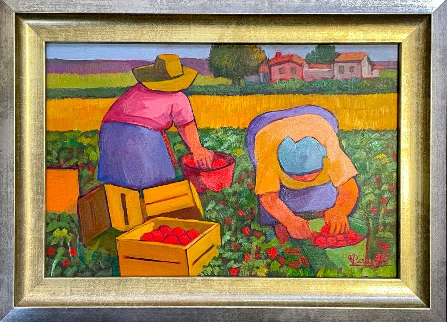 Paolo CANETTI (1940) Tomato Harvesting - Image 2 of 3