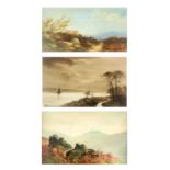 G. BATE (XIX-XX) Three Watercolours