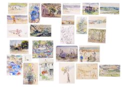 Michael STONE (1922, Portscatho Art Society) Twenty-five watercolour sketches