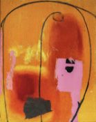 Marion E TAYLOR (1948, St Ives School of Painting) Abstract in Orange