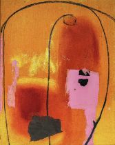 Marion E TAYLOR (1948, St Ives School of Painting) Abstract in Orange