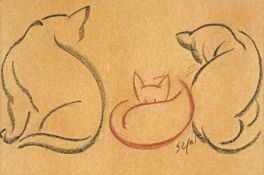 Hyman SEGAL (1914-2004) Cats
