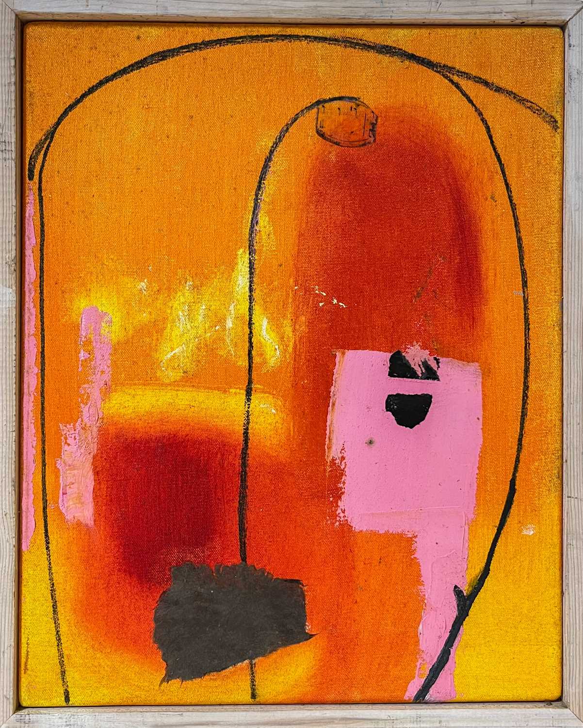 Marion E TAYLOR (1948, St Ives School of Painting) Abstract in Orange - Image 2 of 3