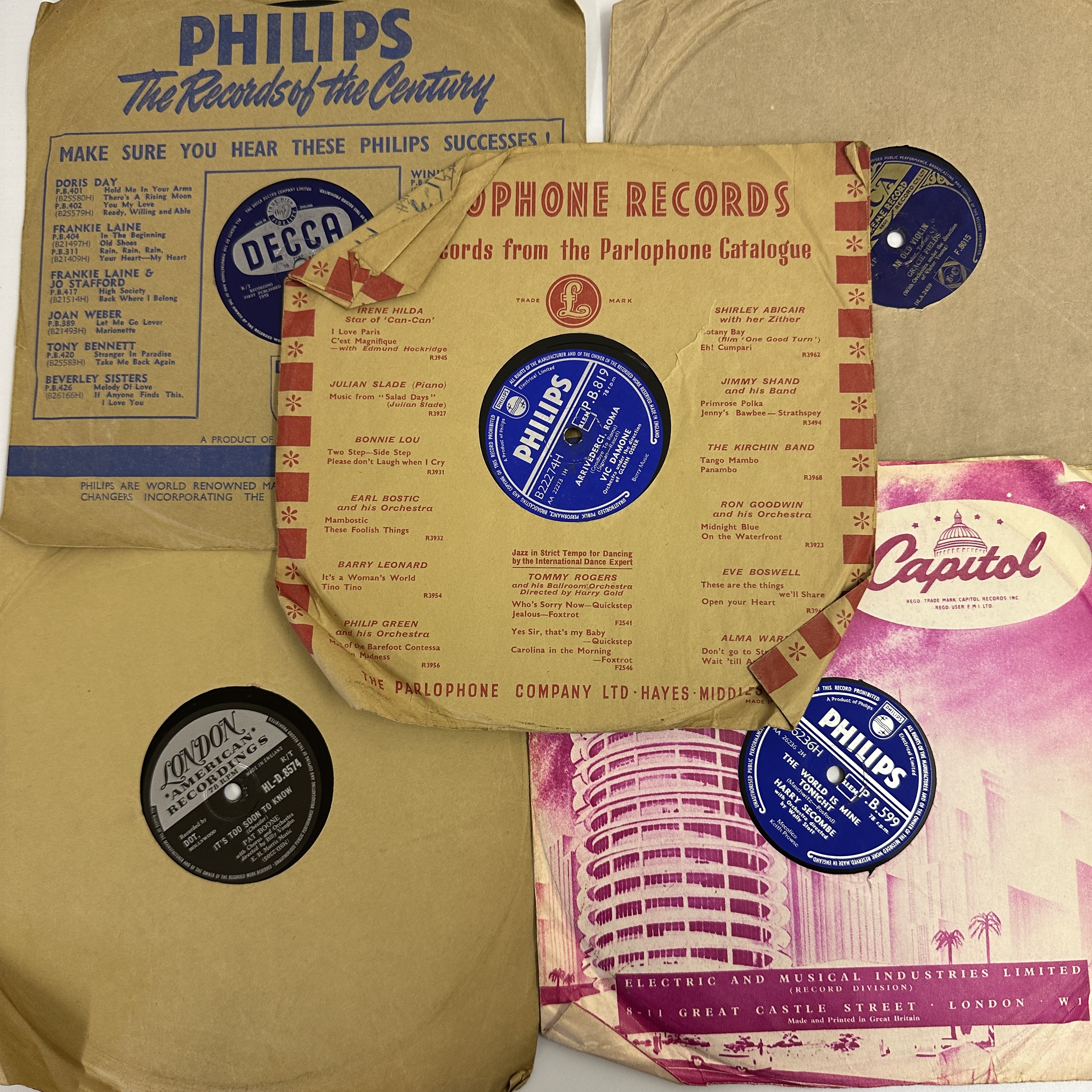 A mix of Lp's size 78's Tommy Steele and others - Image 2 of 2