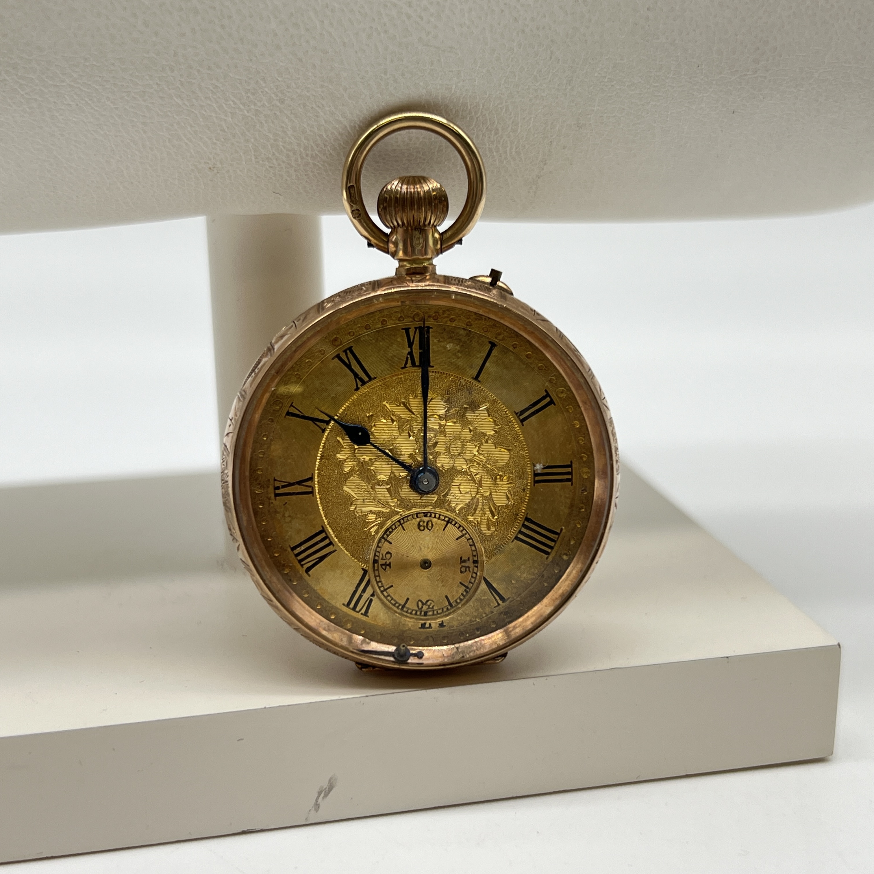 A 9ct yellow gold victorian pocket watch
