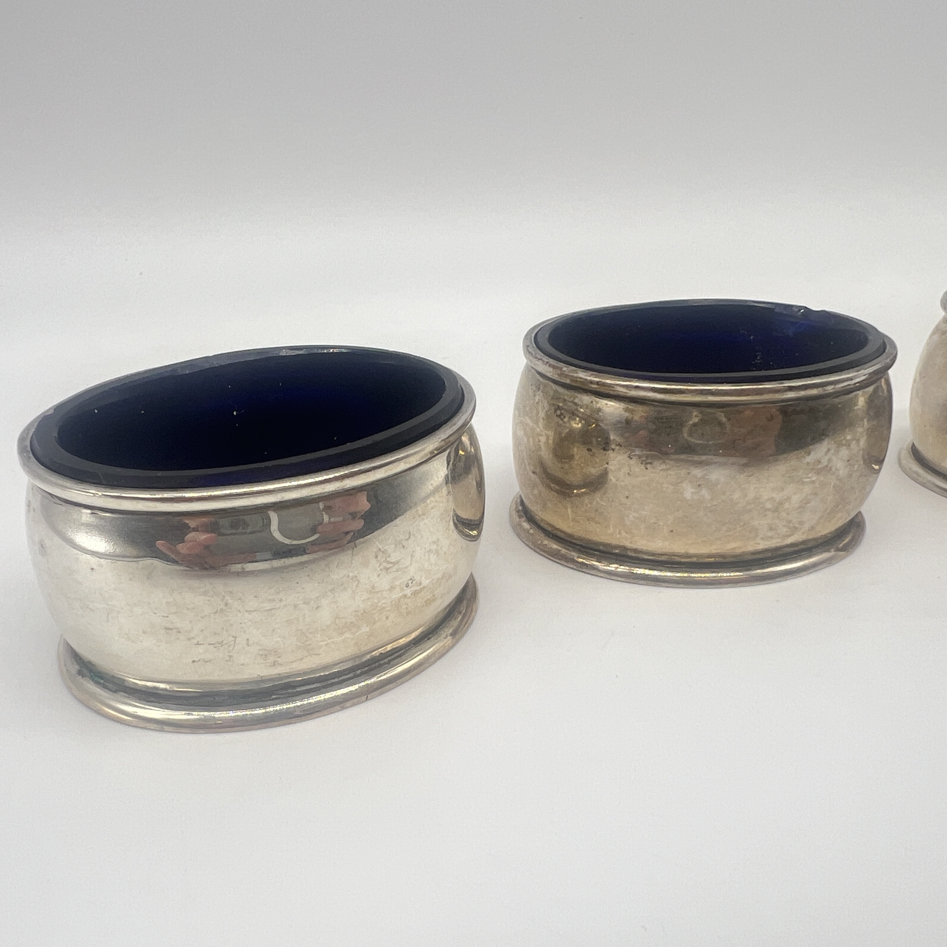 3x silver salt dishes - Image 2 of 4