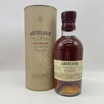 A bottle of Aberlour A'bunadh single malt whisky batch number 53