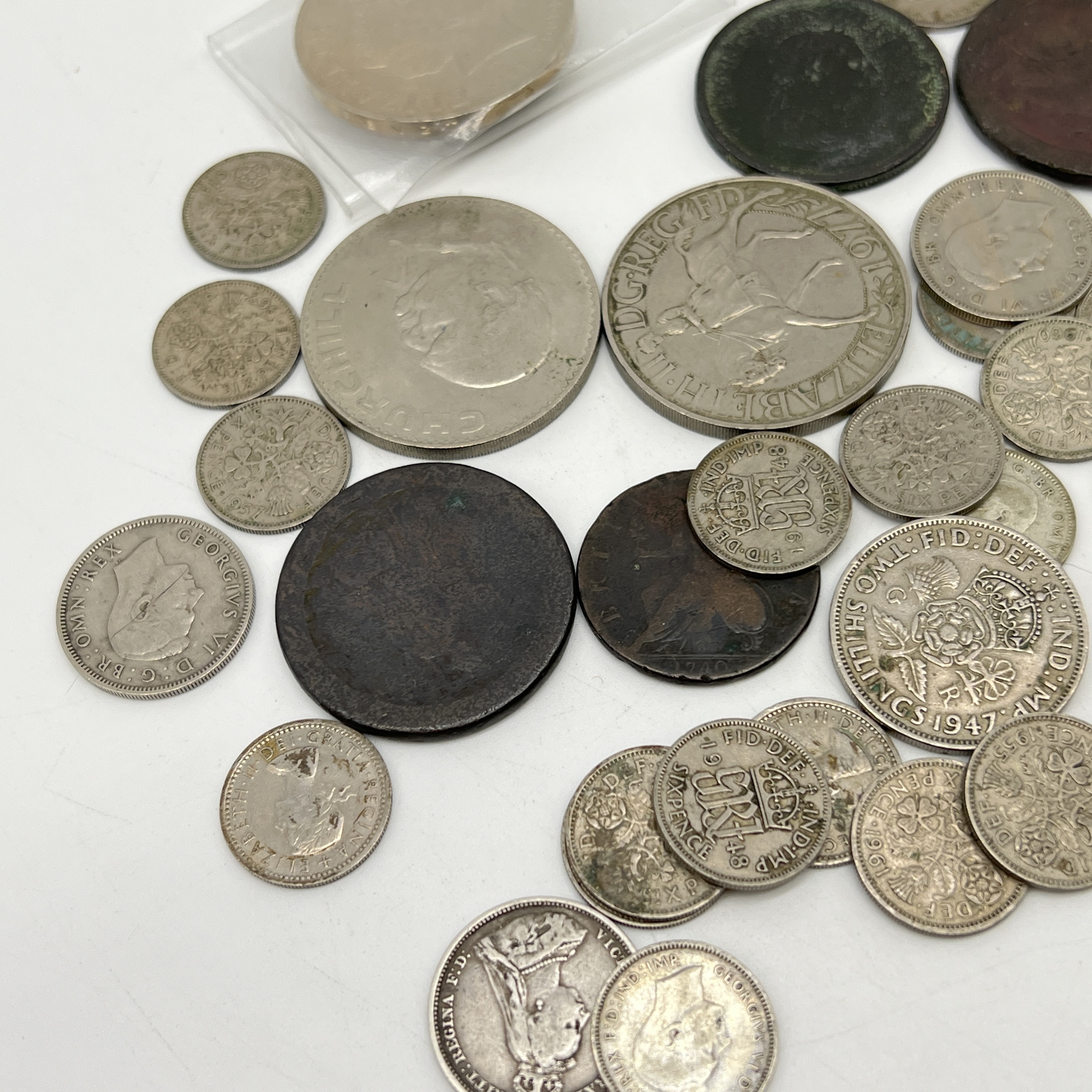 A collection of old coins - Image 2 of 4