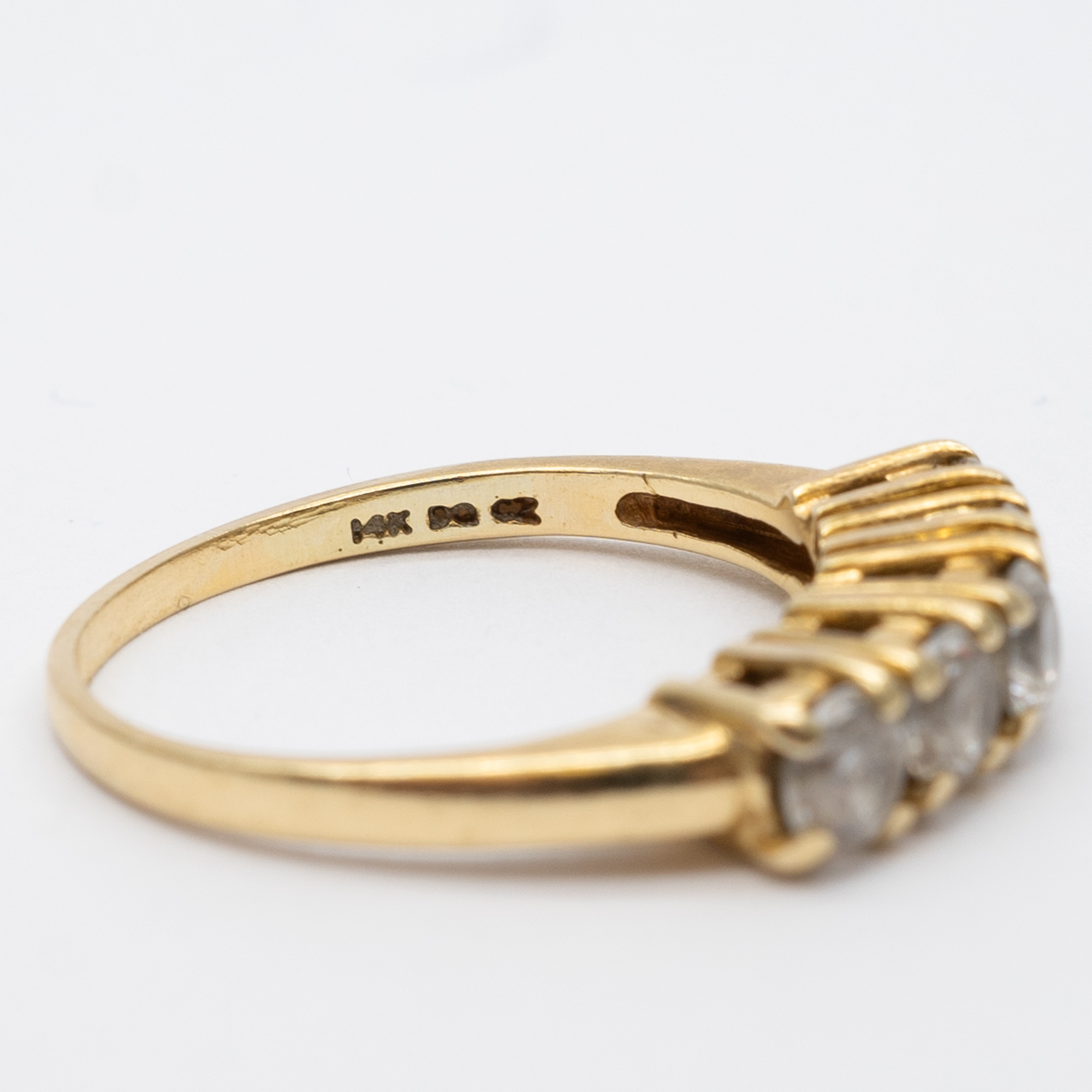 A 14ct yellow gold cz set eternity ring - Image 6 of 6
