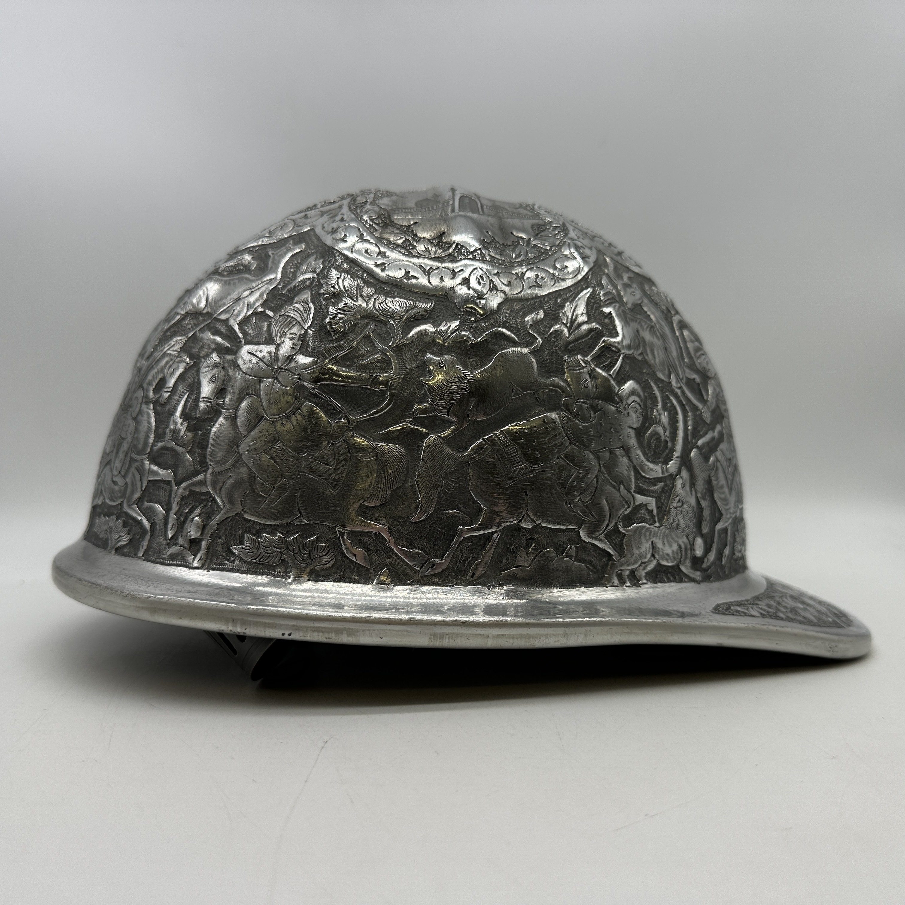 A vintage McDonald engraved high relief aluminium safety hat - Image 6 of 10