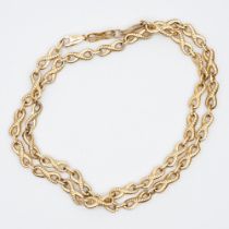A 9ct yellow gold fancy necklace