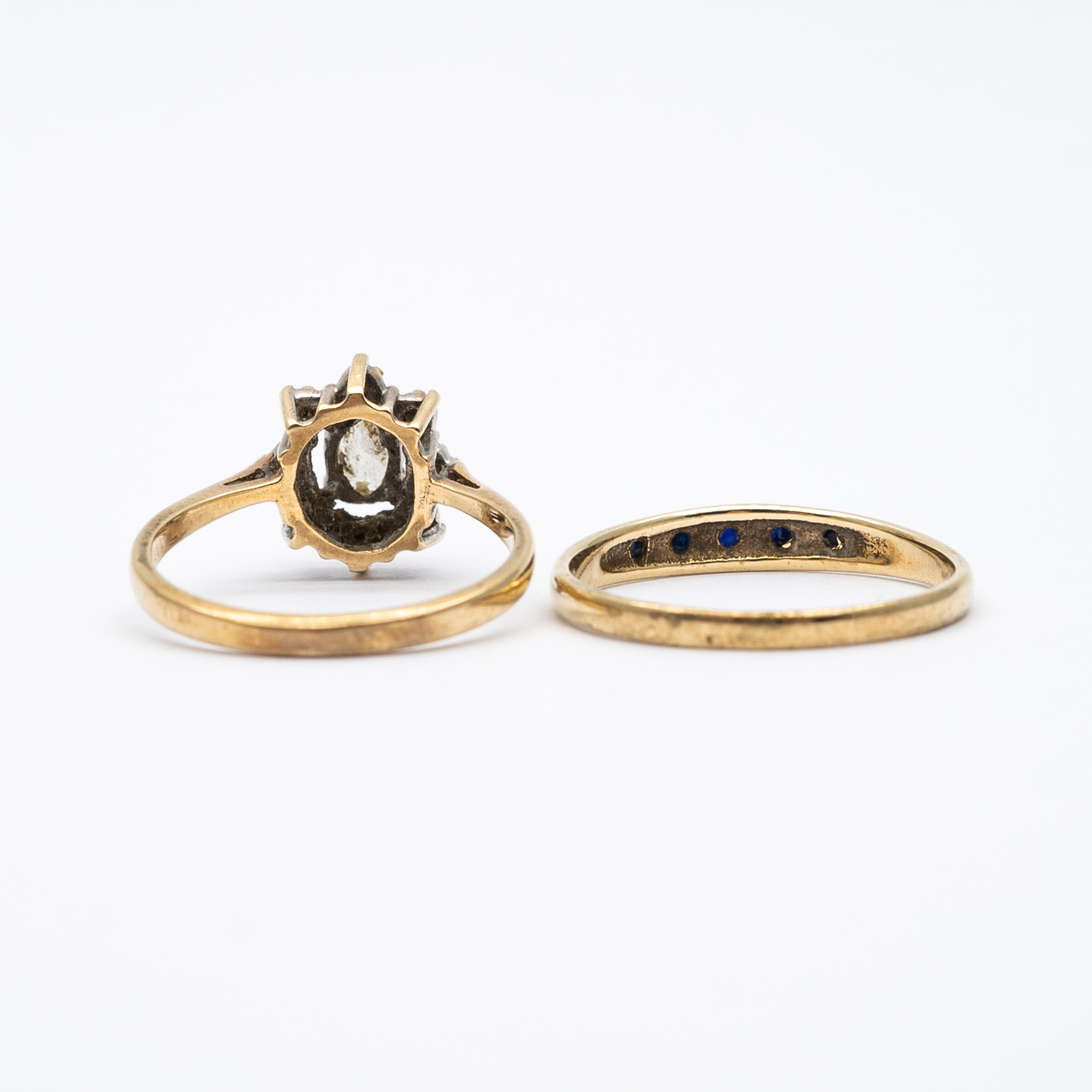 2x 9ct yellow gold rings - Image 3 of 5