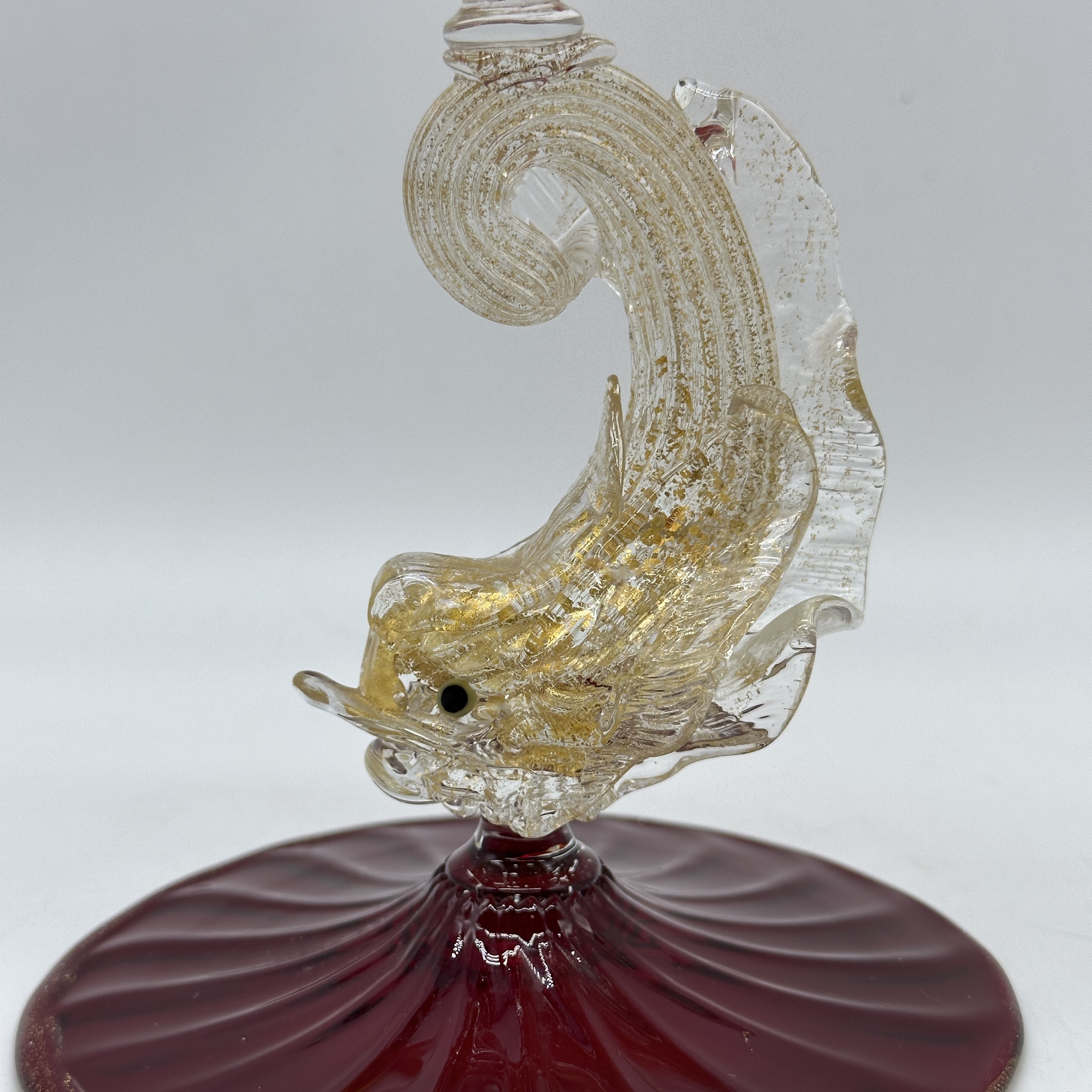 A murano glass Seguso candlestick - Image 3 of 4