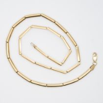 A 9ct yellow gold link necklace