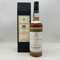 A bottle of Glenmorangie Tain l'Hermitage finish whisky