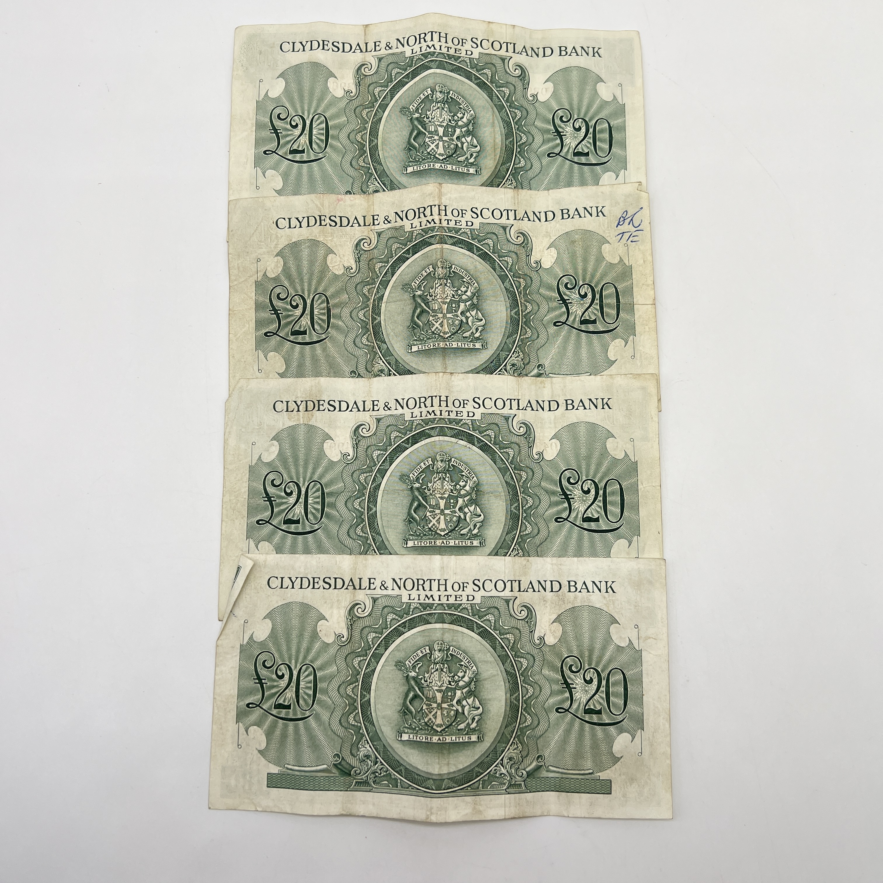 4x bank notes Clydesdale & North of Scotland - Image 2 of 2