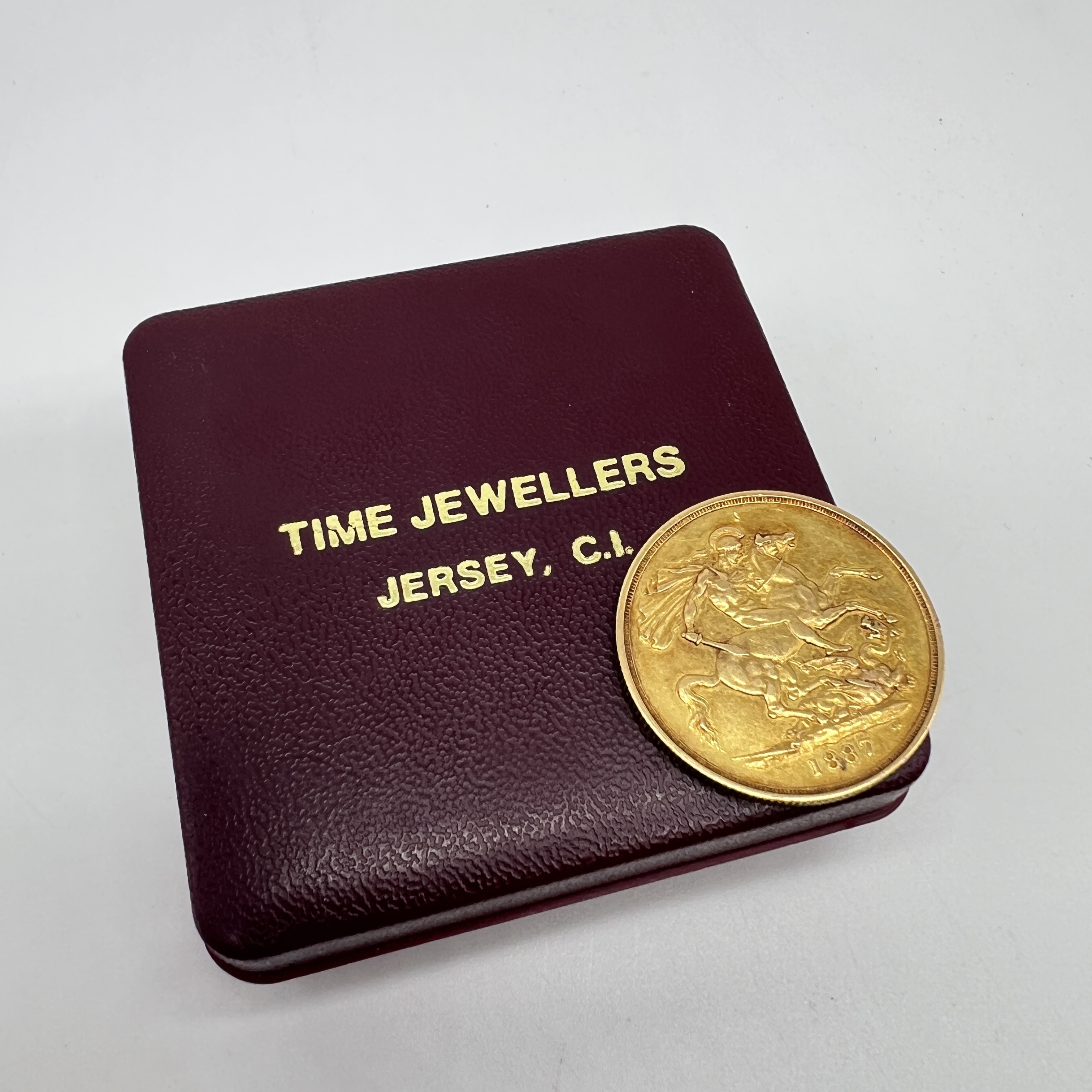 An 1887 double sovereign coin 22ct yellow gold - Image 3 of 3