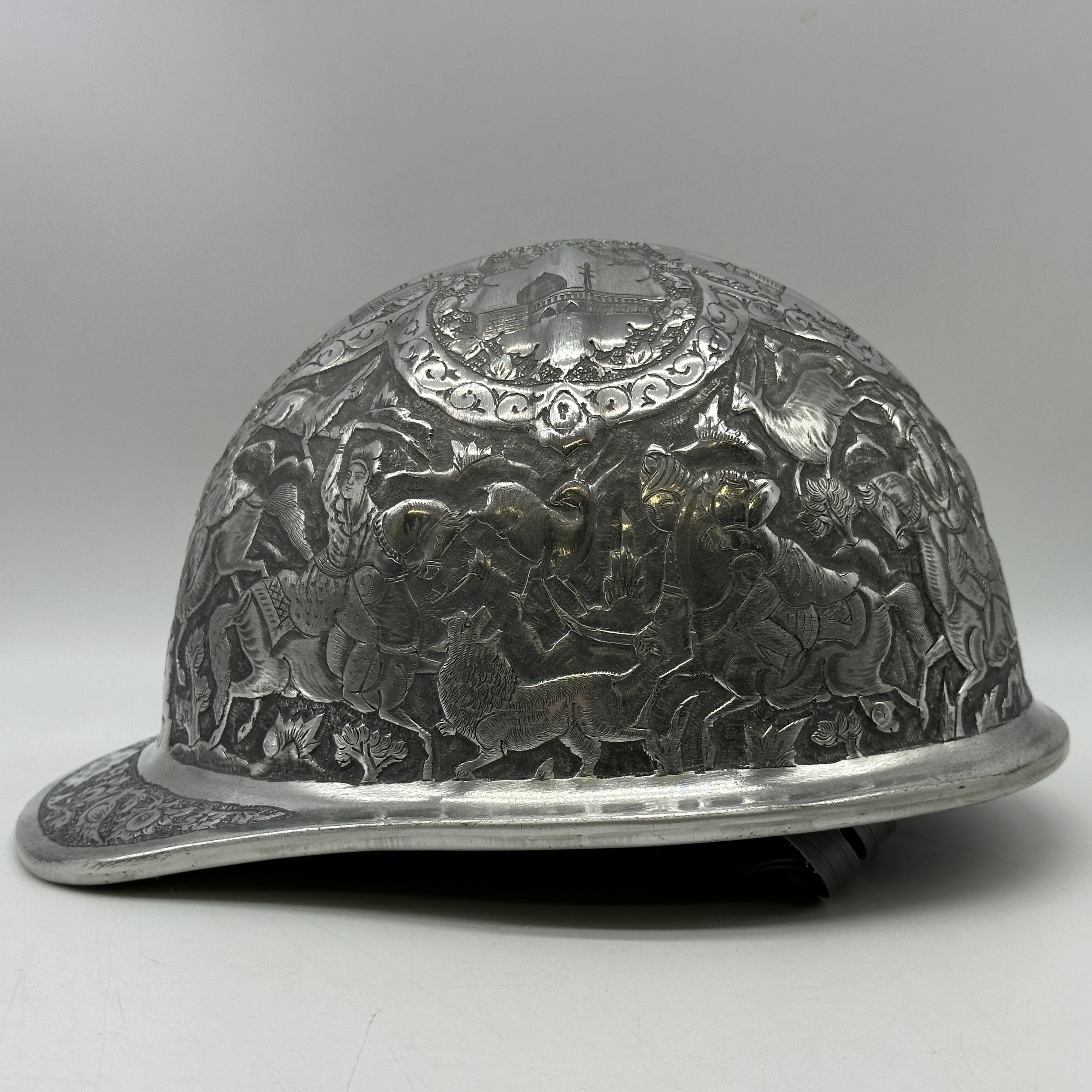 A vintage McDonald engraved high relief aluminium safety hat - Image 4 of 10