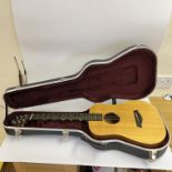 A guitar and case