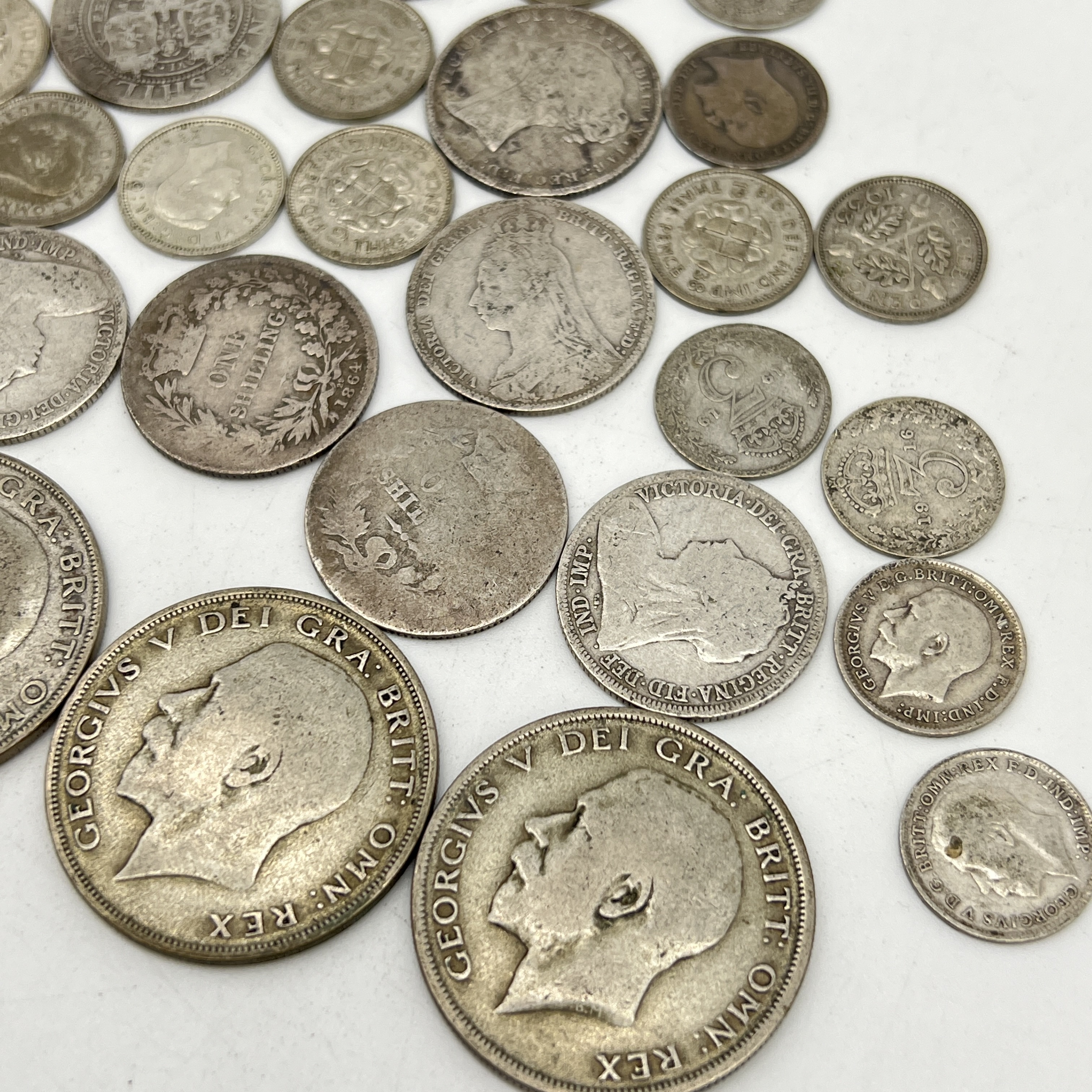 A mix collection of silver coins - Image 3 of 3
