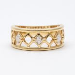 A 14ct yellow gold dress ring