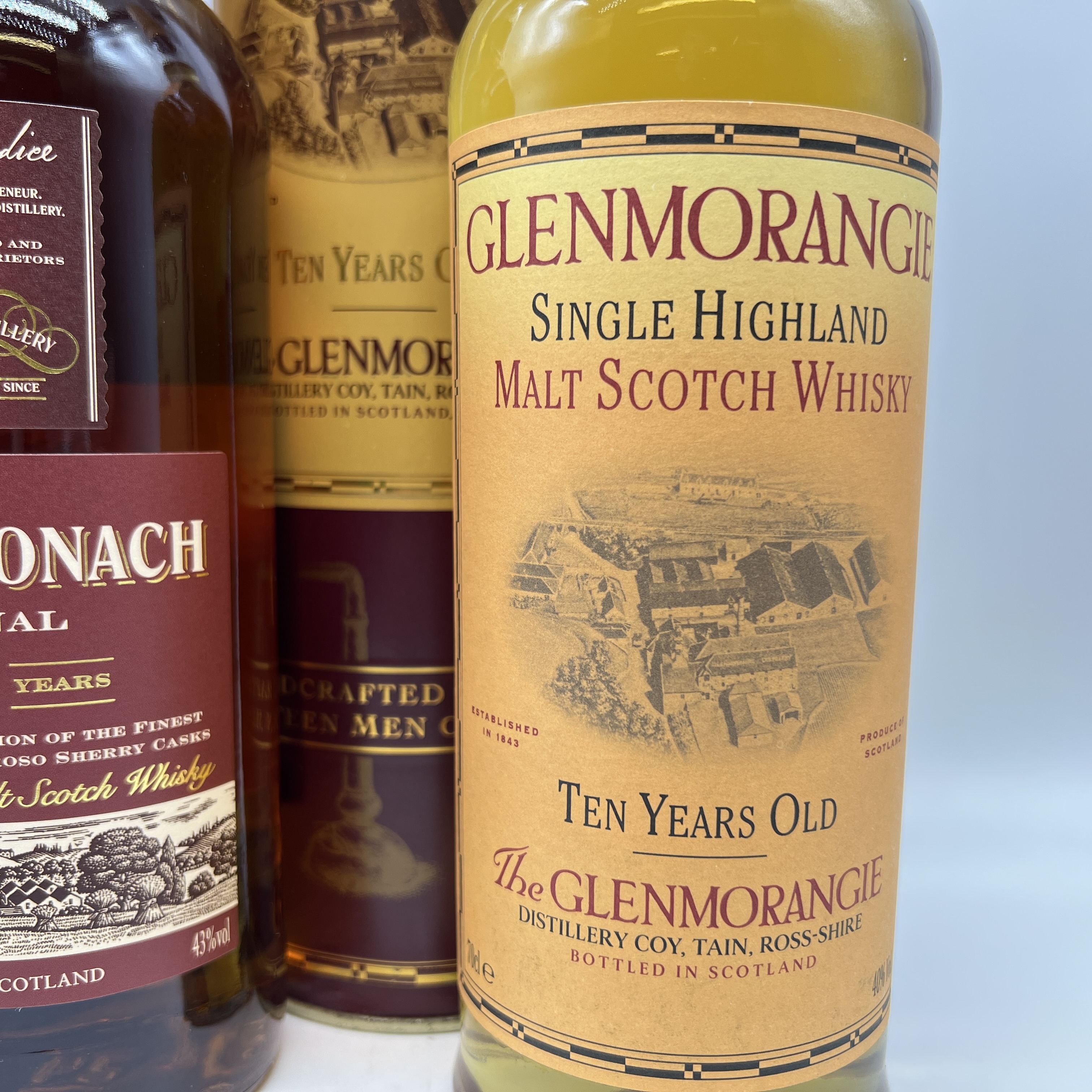 2x bottles of whisky 1 of Glendronnach 12 and 1 bottle of Glenmorangie 10 year old whisky - Image 3 of 3