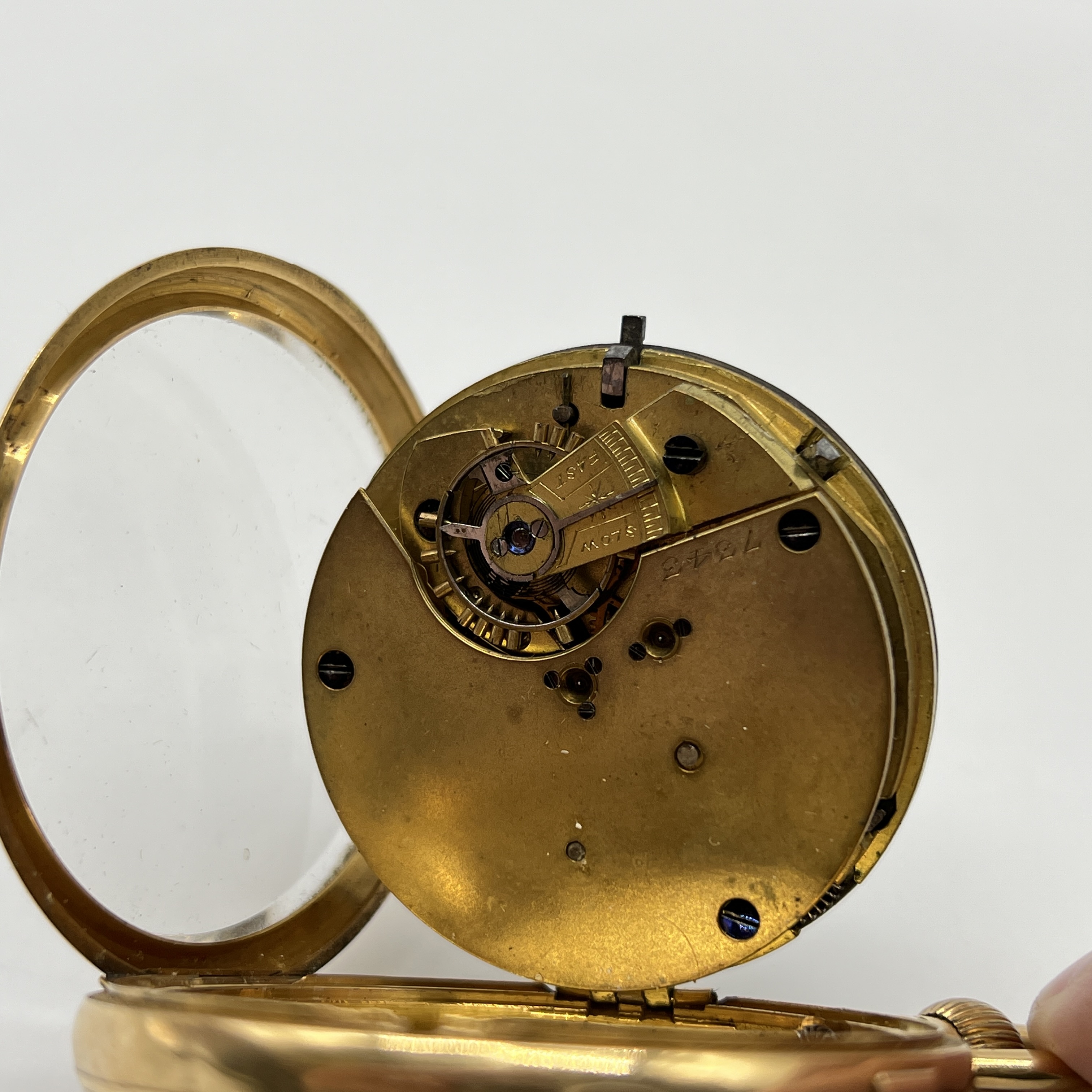 An 18ct yellow gold chronograph pocket watch - Image 4 of 7