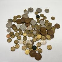 A large collection of copper coins