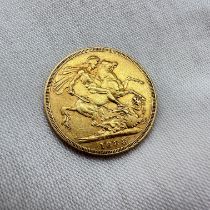 A full 22ct yellow gold sovereign 1888