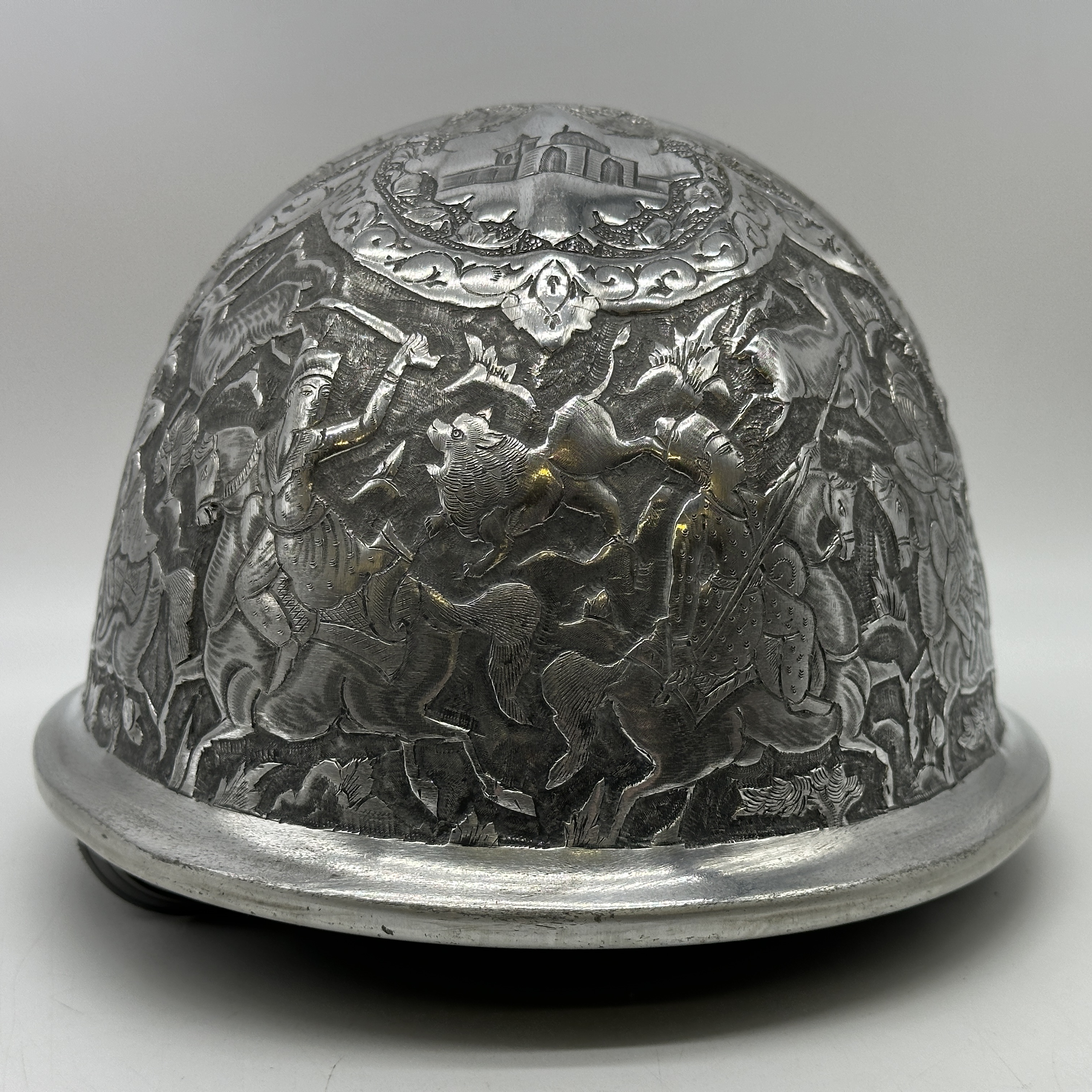 A vintage McDonald engraved high relief aluminium safety hat - Image 5 of 10