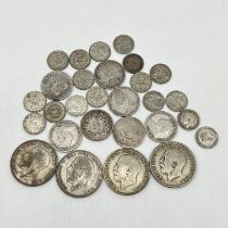 A mix collection of silver coins