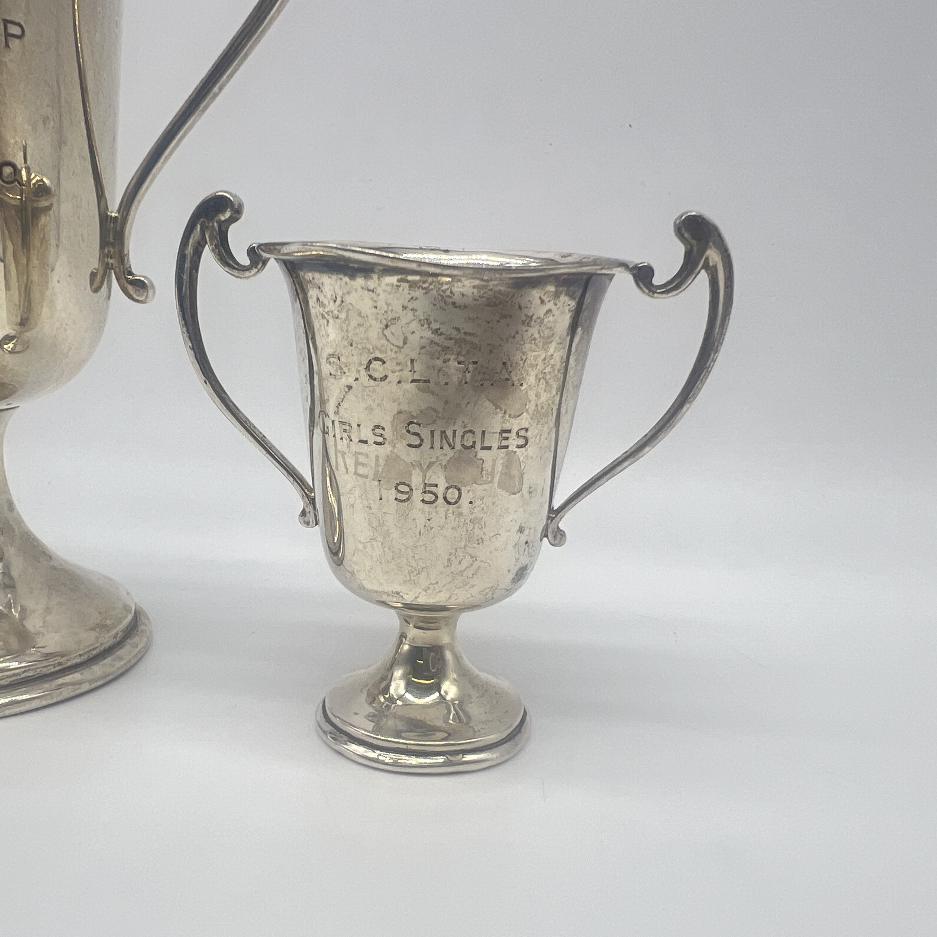 2x silver trophies - Image 3 of 4
