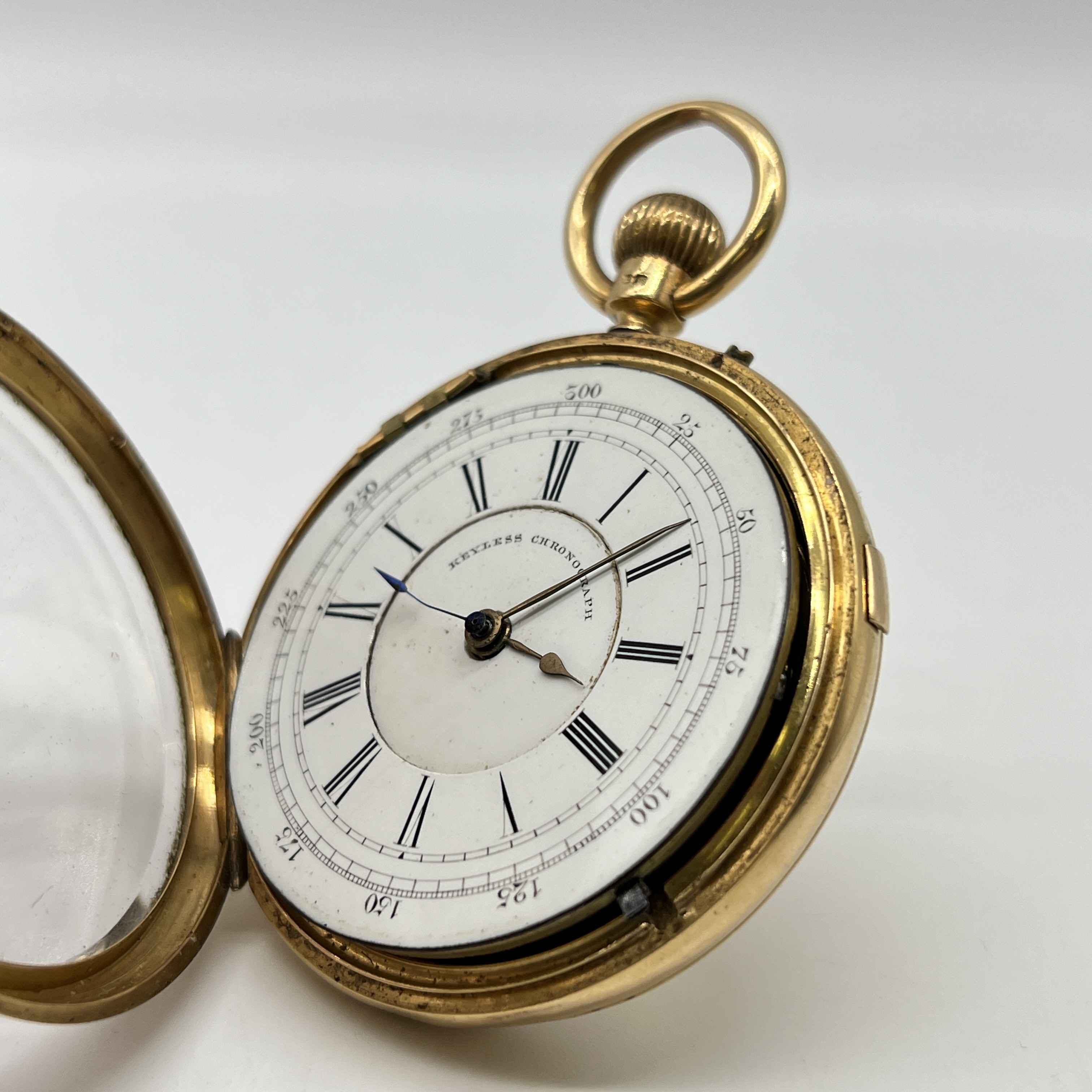 An 18ct yellow gold chronograph pocket watch - Image 3 of 7