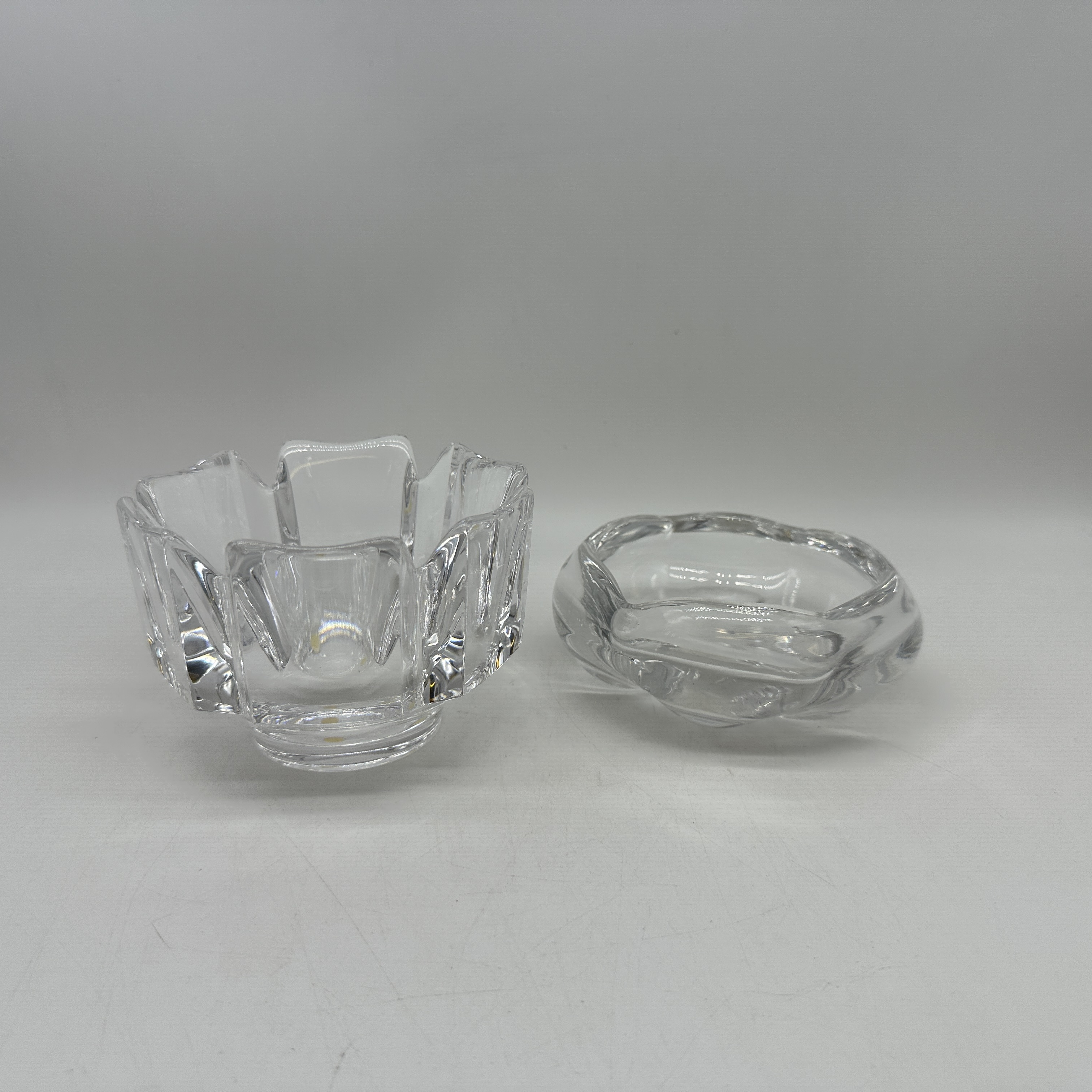 2x Orifors glass bowls