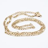 A 9ct yellow gold Figaro chain