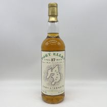 A bottle of Port Ellen cask strength 17 year old whisky