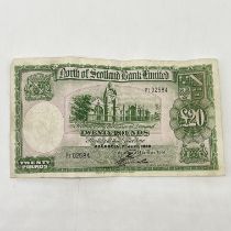 A Â£20 North of Scotland Bank note