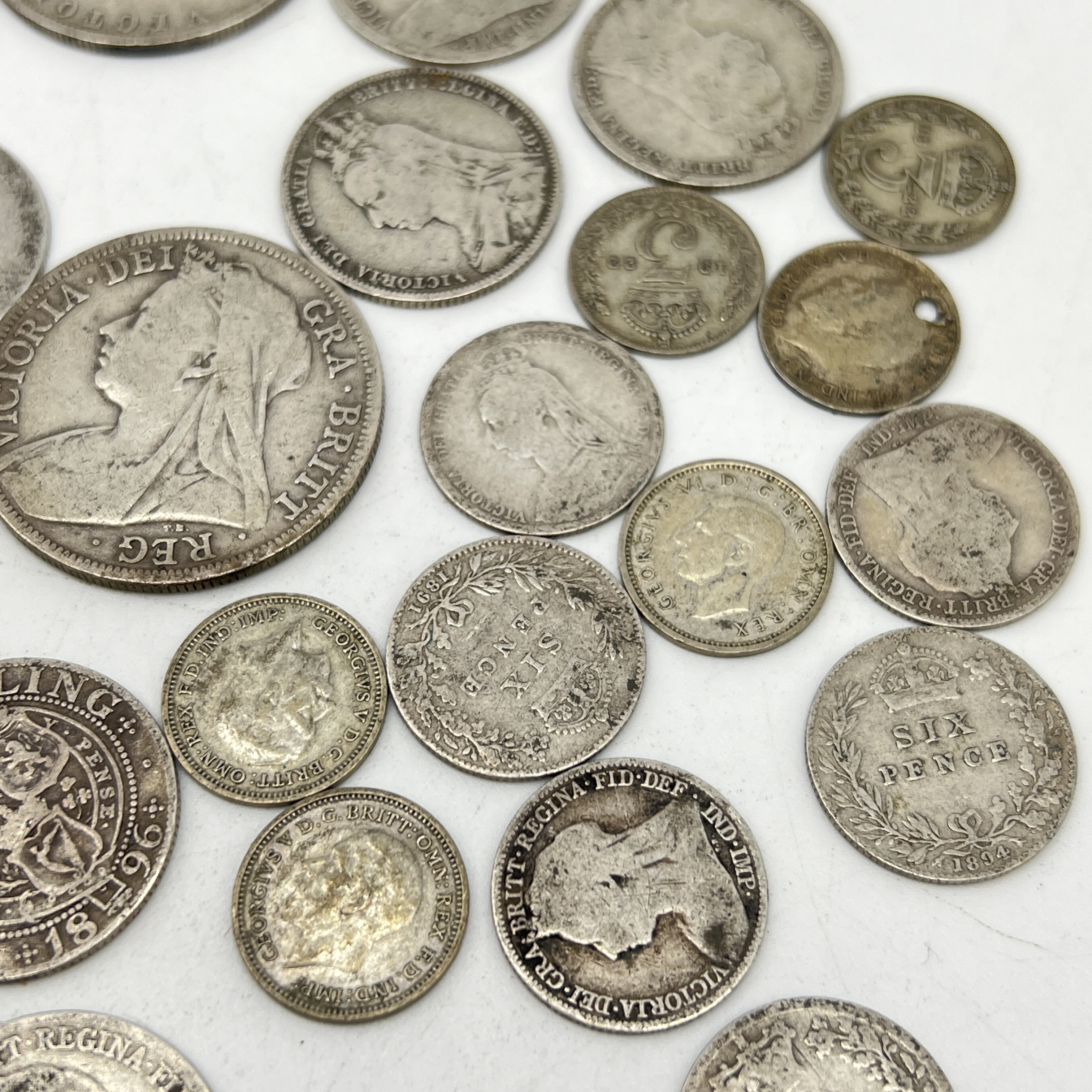 A mixed lot of Victorian silver coins - Image 3 of 3