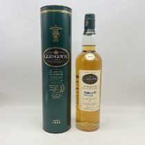 A bottle of Glengoyne whisky