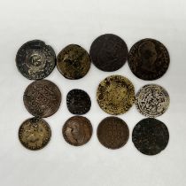 A mix of hammer coins