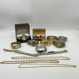 A mixed lot of watches and cufflinks