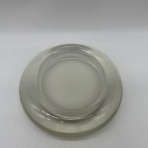 An Italian heavy glass bowl