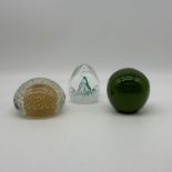 3x paperweights