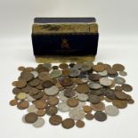 A tin of old coins