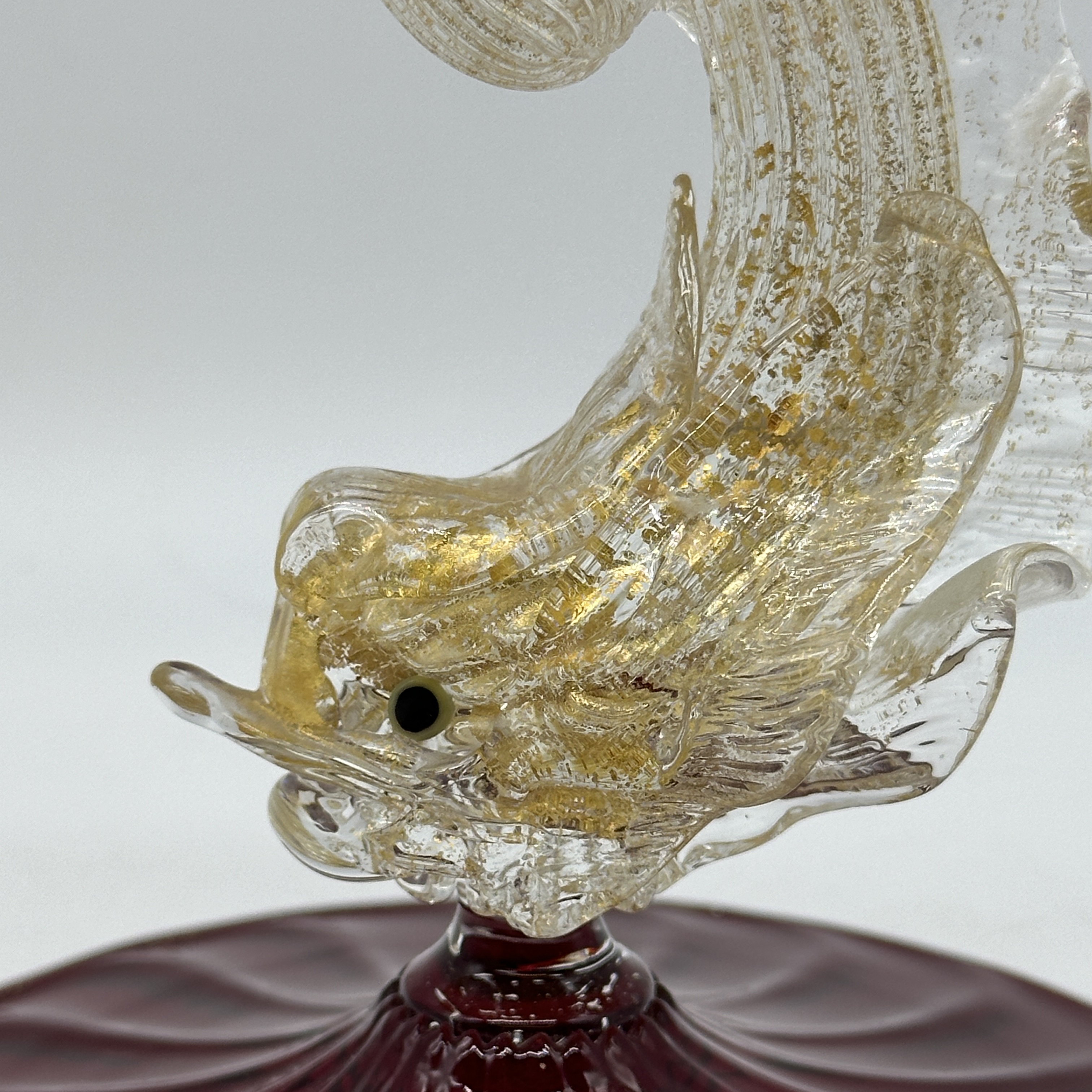 A murano glass Seguso candlestick - Image 2 of 4