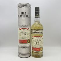 A bottle of Douglas Laings GLen Moray 12 year old single cask whisky
