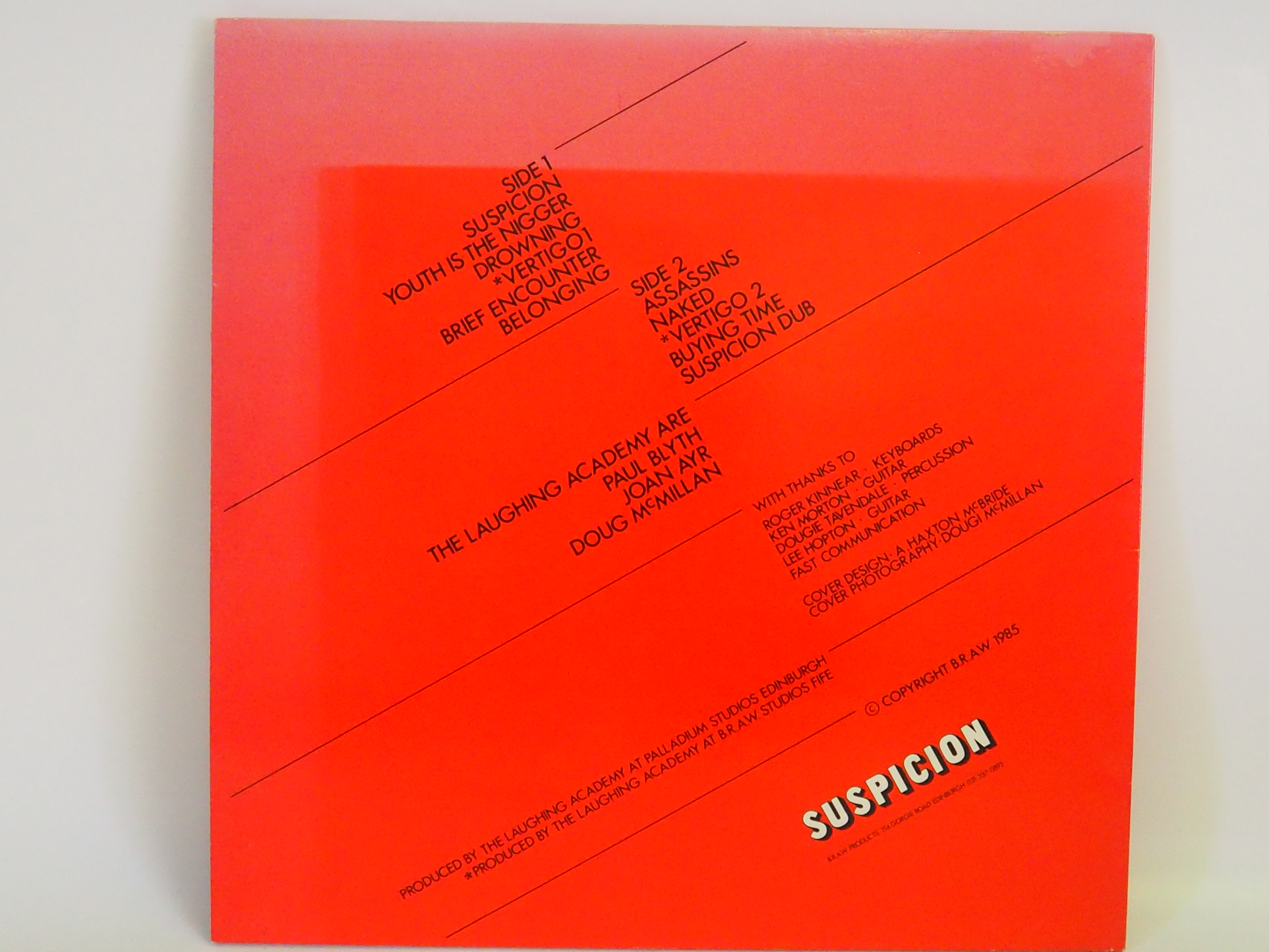The Laughing Academy - Suspicion - 12" Vinyl Album - Image 3 of 3