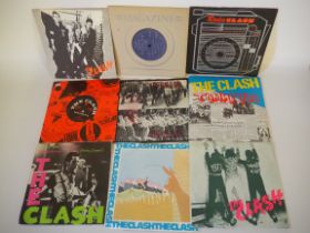 x9 7" Vinyl Lps - x8 The Clash and x1 The Magazine.